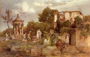 Arnold Böcklin - A Tavern in Ancient Rome 1867-68