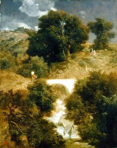 Roman Landscape with a Bridge, 1863