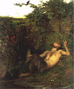 Faun, einer Amsel zupfeifend, 1863